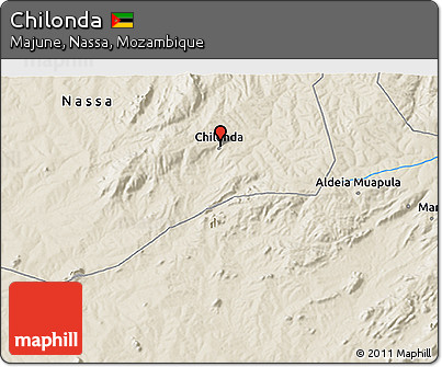 Shaded Relief 3D Map of Chilonda