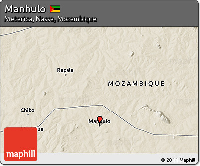 Shaded Relief 3D Map of Manhulo