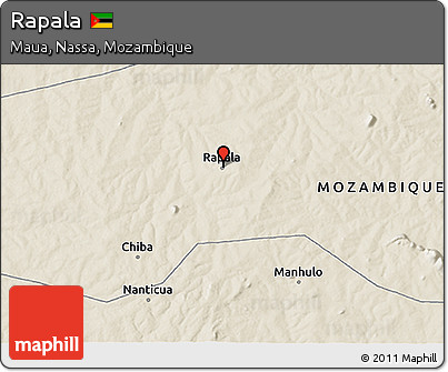 Shaded Relief 3D Map of Rapala