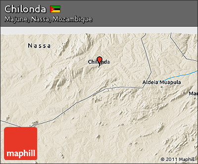 Shaded Relief 3D Map of Chilonda