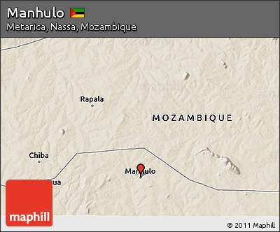 Shaded Relief 3D Map of Manhulo