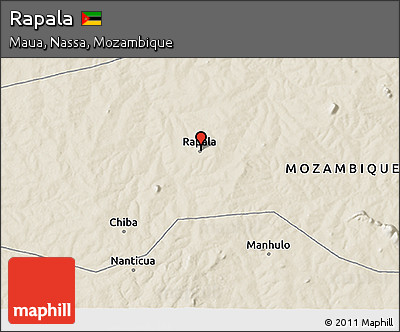 Shaded Relief 3D Map of Rapala