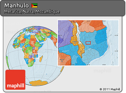 Political Location Map of Manhulo