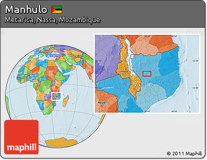 Political Location Map of Manhulo