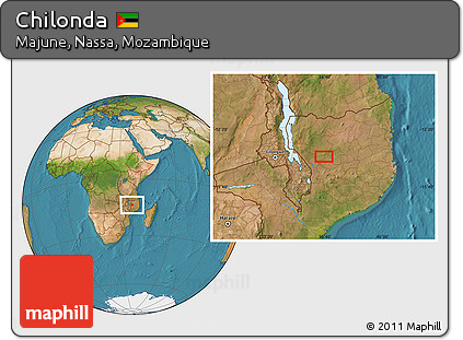 Satellite Location Map of Chilonda