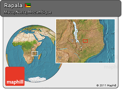 Satellite Location Map of Rapala