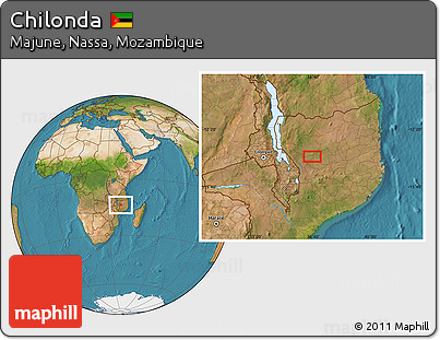 Satellite Location Map of Chilonda