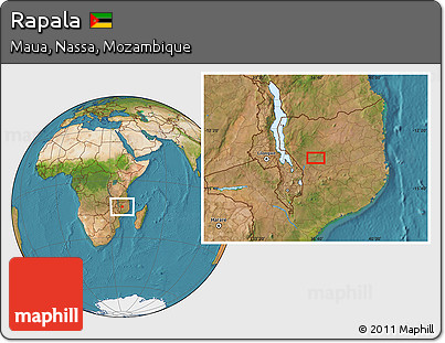 Satellite Location Map of Rapala