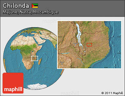 Satellite Location Map of Chilonda