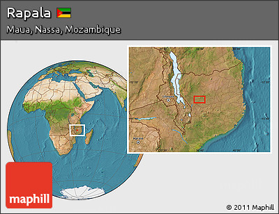 Satellite Location Map of Rapala