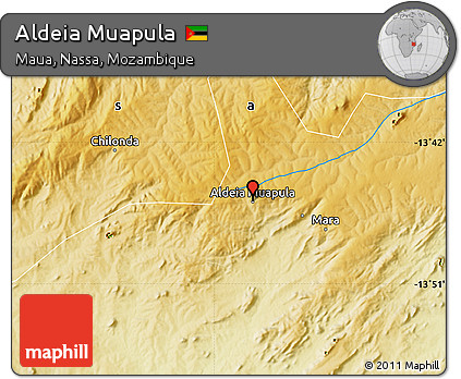 Physical Map of Aldeia Muapula