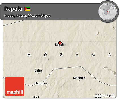 Shaded Relief Map of Rapala