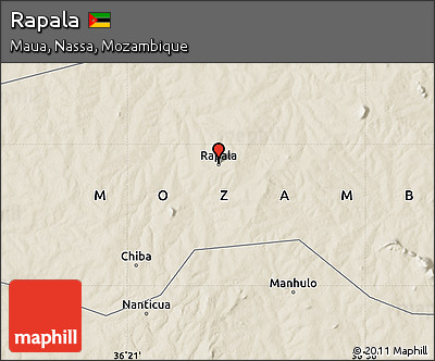 Shaded Relief Map of Rapala