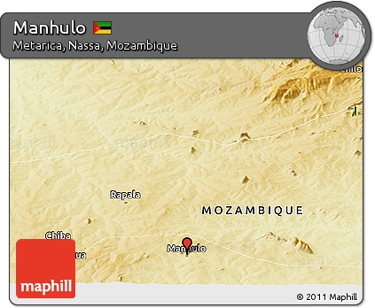 Physical Panoramic Map of Manhulo