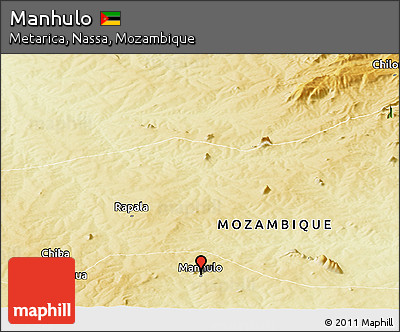 Physical Panoramic Map of Manhulo