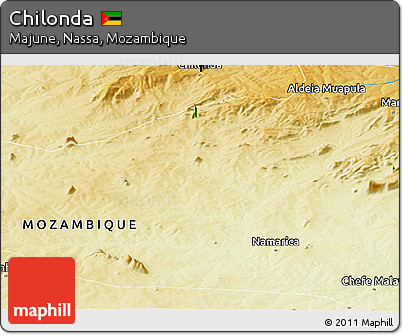 Physical Panoramic Map of Chilonda