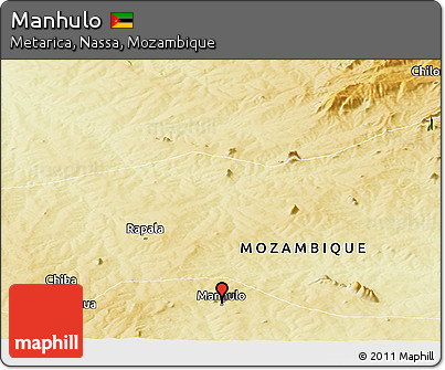 Physical Panoramic Map of Manhulo
