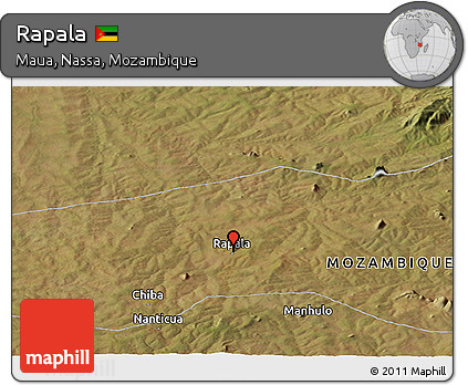 Satellite Panoramic Map of Rapala