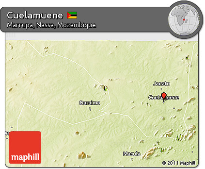Physical 3D Map of Cuelamuene