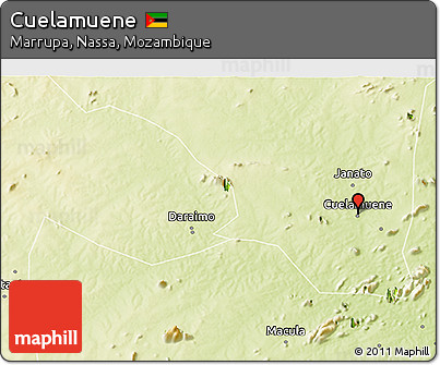 Physical 3D Map of Cuelamuene