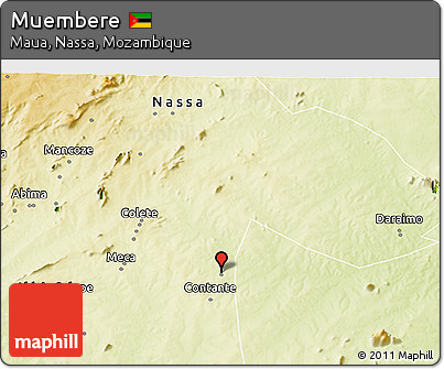 Physical 3D Map of Muembere