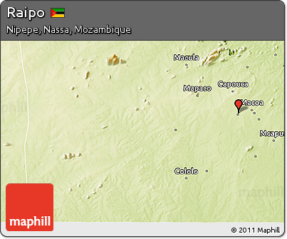 Physical 3D Map of Raipo