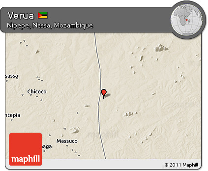 Shaded Relief 3D Map of Verua