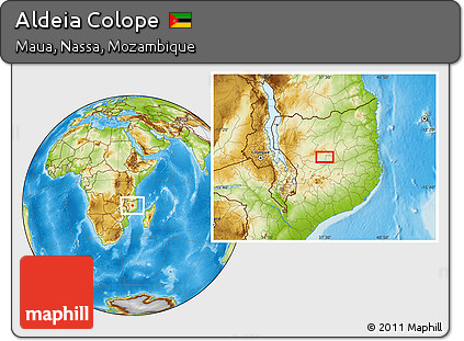 Physical Location Map of Aldeia Colope