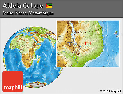 Physical Location Map of Aldeia Colope