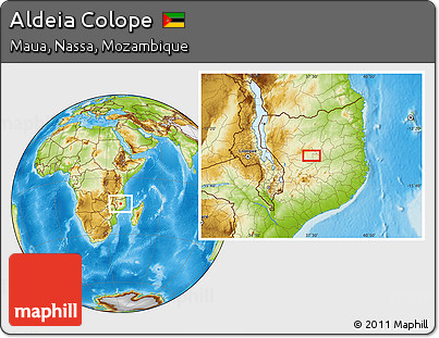 Physical Location Map of Aldeia Colope
