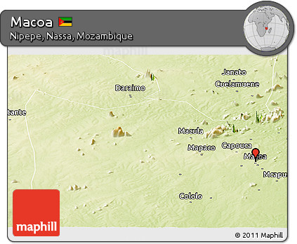 Physical Panoramic Map of Macoa