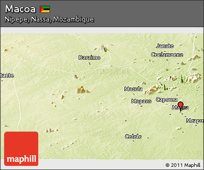 Physical Panoramic Map of Macoa