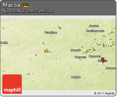 Physical Panoramic Map of Macoa