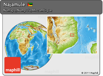 Physical Location Map of Najamule
