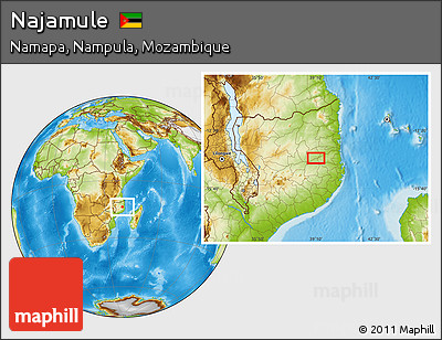Physical Location Map of Najamule