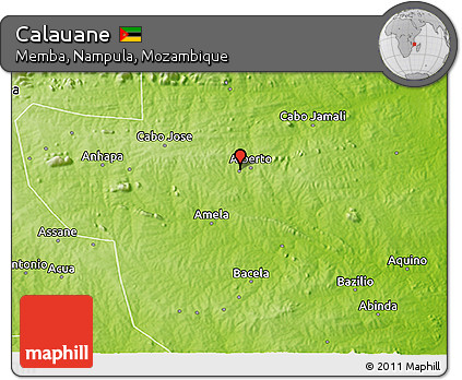 Physical 3D Map of Calauane
