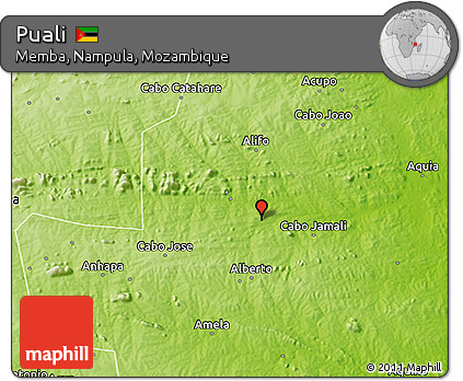 Physical 3D Map of Puali