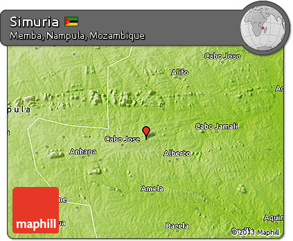 Physical 3D Map of Simuria