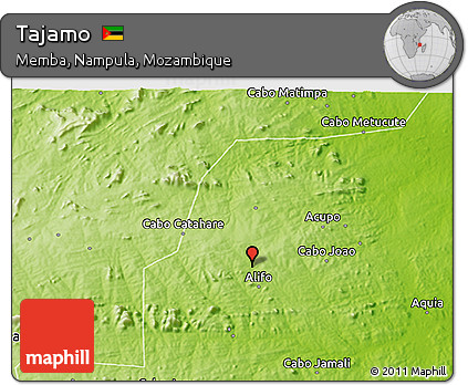 Physical 3D Map of Tajamo