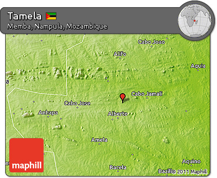 Physical 3D Map of Tamela