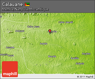 Physical 3D Map of Calauane