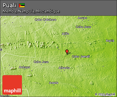 Physical 3D Map of Puali