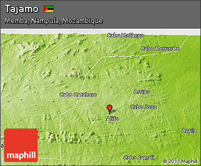 Physical 3D Map of Tajamo