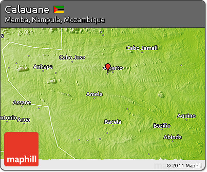 Physical 3D Map of Calauane