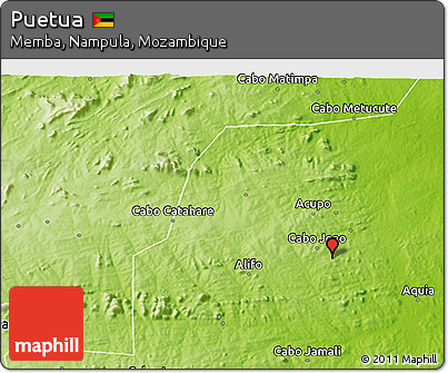 Physical 3D Map of Puetua