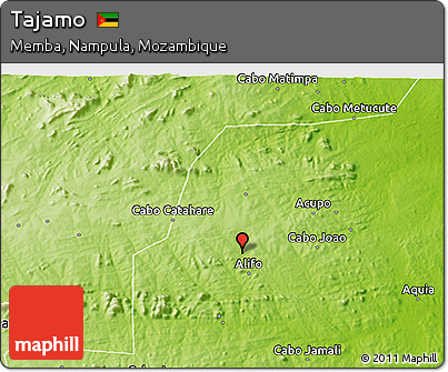 Physical 3D Map of Tajamo