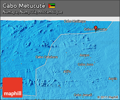 Political 3D Map of Cabo Metucutê