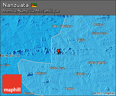 Political 3D Map of Nanzuata