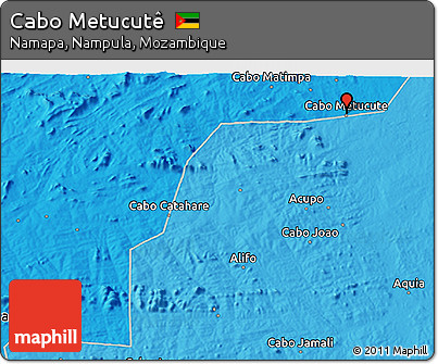 Political 3D Map of Cabo Metucutê