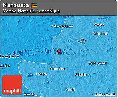 Political 3D Map of Nanzuata